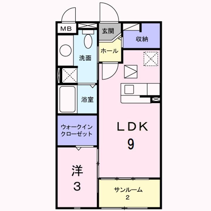 アーバイン 1階 1LDK 賃貸物件詳細