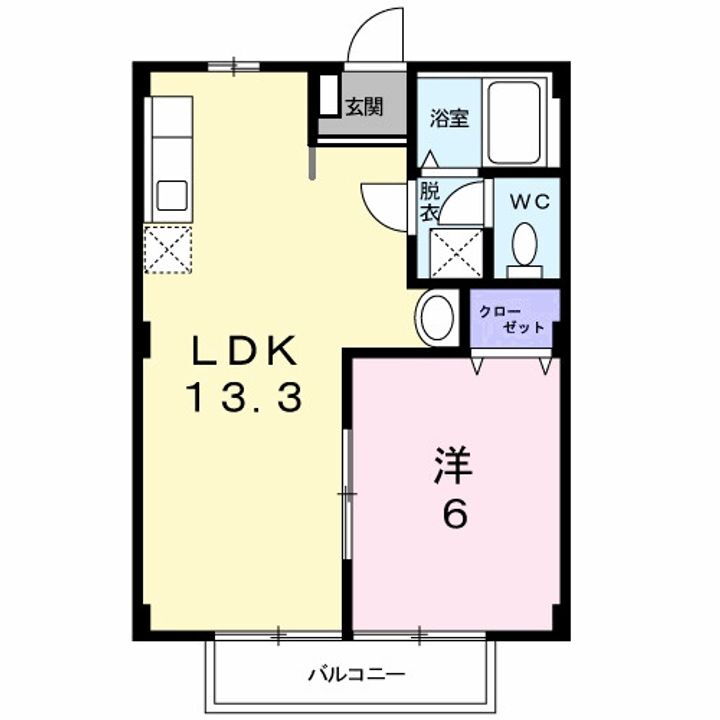 フルール古都Ａ 1階 1LDK 賃貸物件詳細