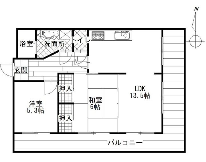 シャトー住吉 4階 2LDK 賃貸物件詳細