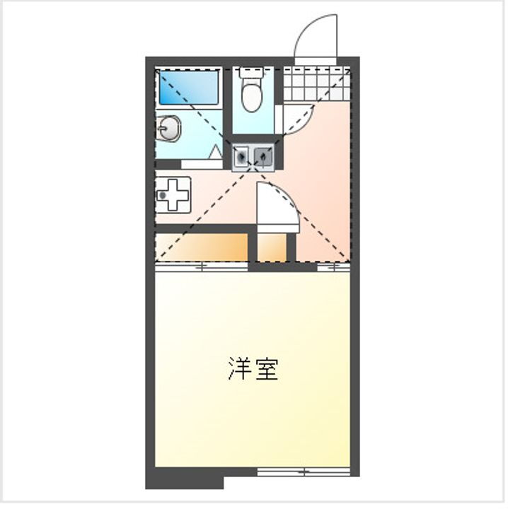 ラルゴ上道 2階 1K 賃貸物件詳細