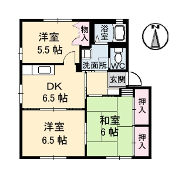 ナヴィールＫ　　３棟 1階 3DK 賃貸物件詳細