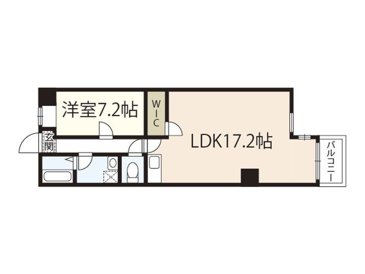 ロジェ岡山 2階 1LDK 賃貸物件詳細