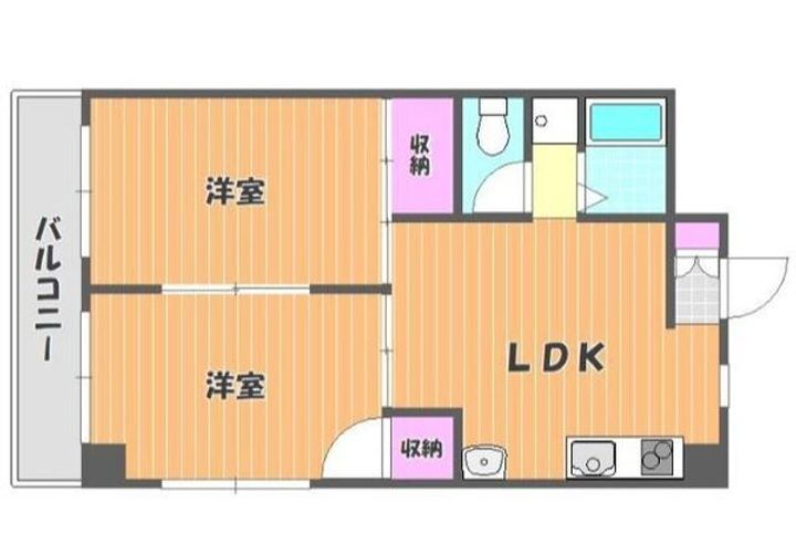 岡山県岡山市中区山崎 東山岡電ミュージアム駅 2LDK アパート 賃貸物件詳細