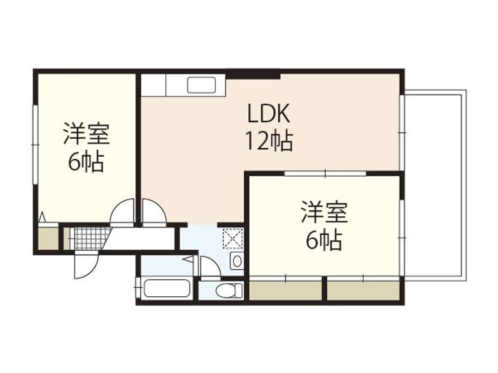 フリーダムスクエア小山 1階 2LDK 賃貸物件詳細