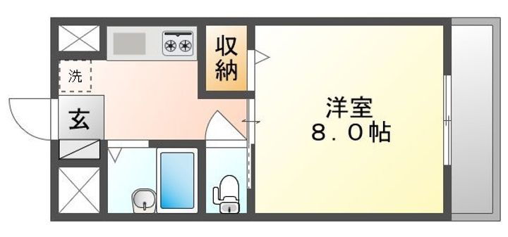 岡山県岡山市中区浜３丁目 西川原駅 1K マンション 賃貸物件詳細