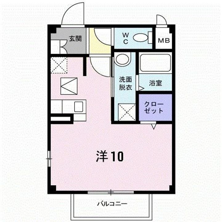 セントポーリア 1階 ワンルーム 賃貸物件詳細