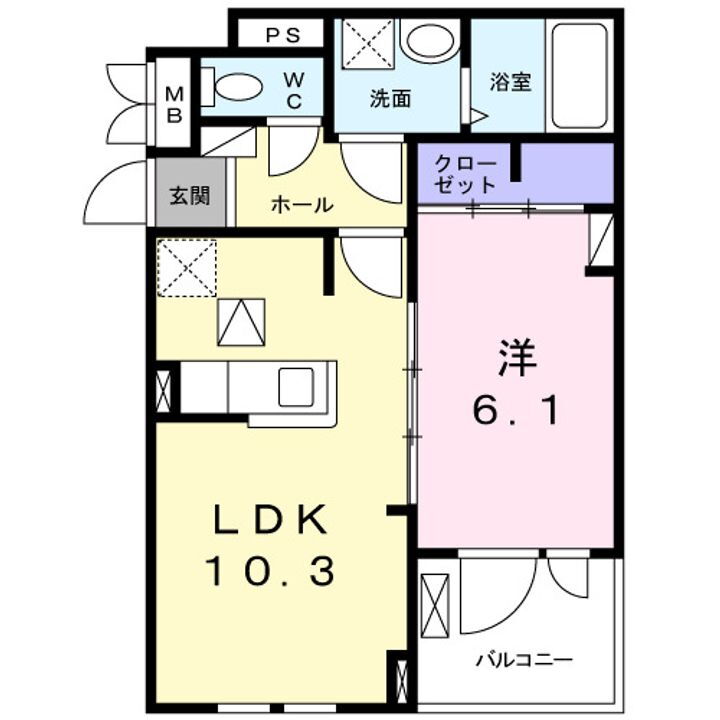 岡山県岡山市東区鉄 上道駅 1LDK アパート 賃貸物件詳細