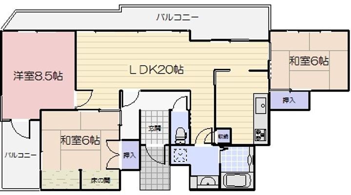 両備グレースマンション医大西 10階 3LDK 賃貸物件詳細