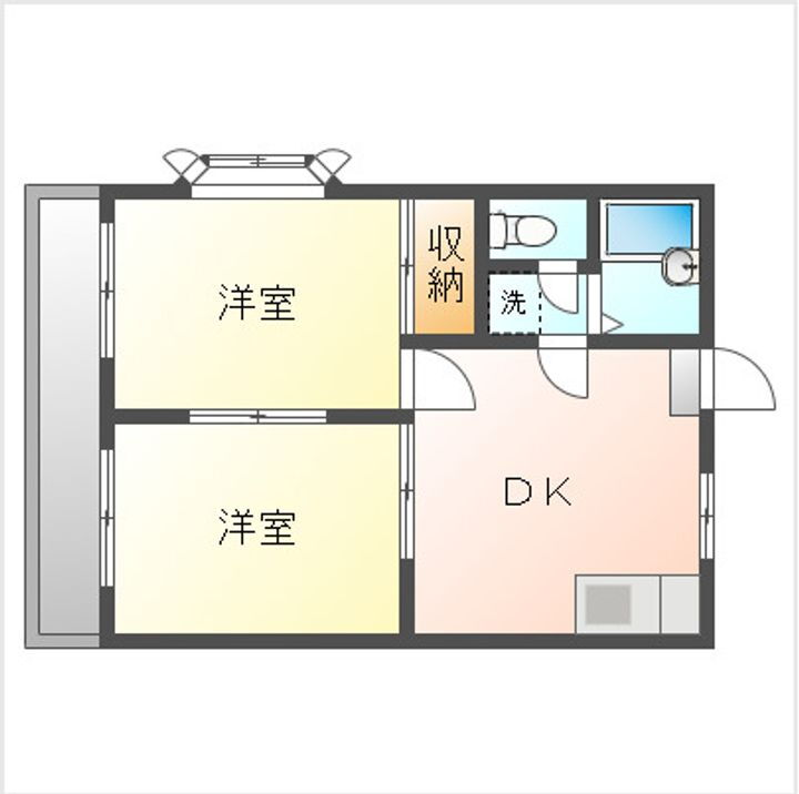 岡山県岡山市中区神下 東岡山駅 2DK アパート 賃貸物件詳細