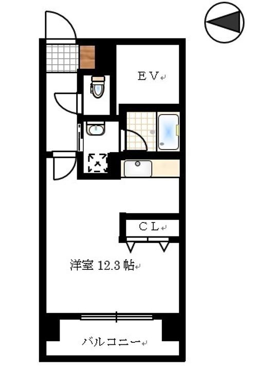 岡山県岡山市北区東中央町 東中央町駅 1DK マンション 賃貸物件詳細