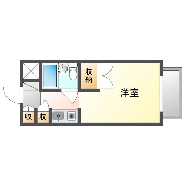 アルファ大供 2階 1K 賃貸物件詳細