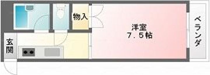 プレアール新屋敷 3階 1K 賃貸物件詳細