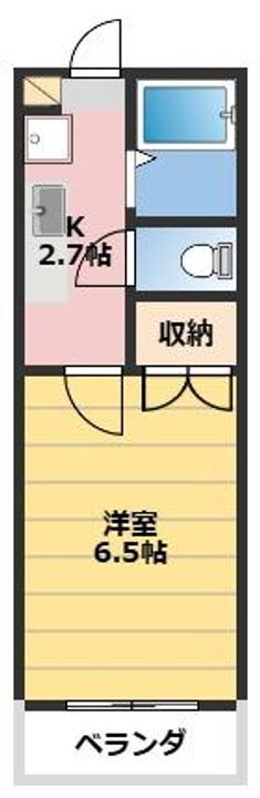 岡山県岡山市北区清輝橋２丁目 清輝橋駅 1K マンション 賃貸物件詳細