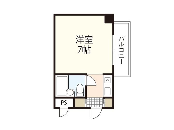 岡山県岡山市北区富田町１丁目 西川緑道公園駅 1K マンション 賃貸物件詳細