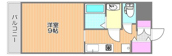 岡山県岡山市北区鹿田町１丁目 清輝橋駅 1K マンション 賃貸物件詳細