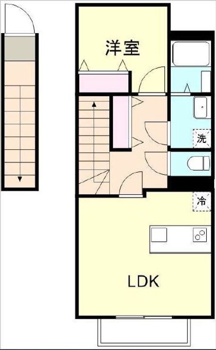 オルトシア 2階 1LDK 賃貸物件詳細