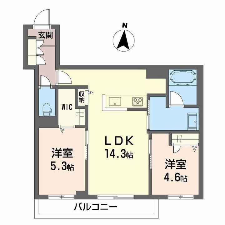キャステルガーデン 3階 2LDK 賃貸物件詳細