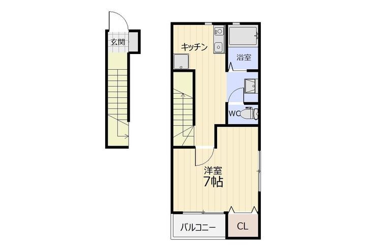 ＡＲＰＥＧＧＩＯ　西棟 2階 1K 賃貸物件詳細