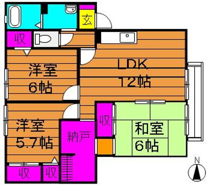 パストラーレ 2階 3LDK 賃貸物件詳細
