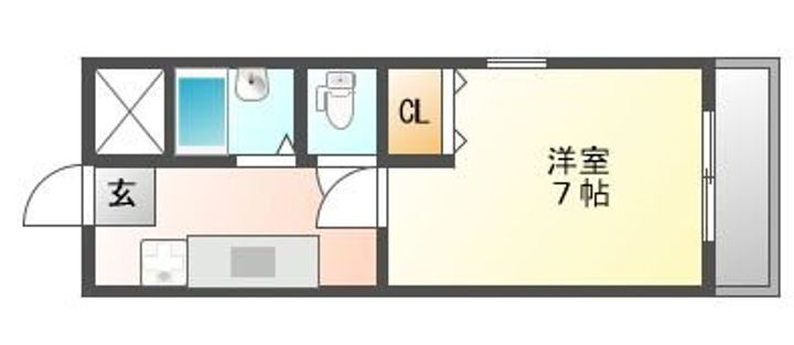 入江第２ビル 2階 1K 賃貸物件詳細