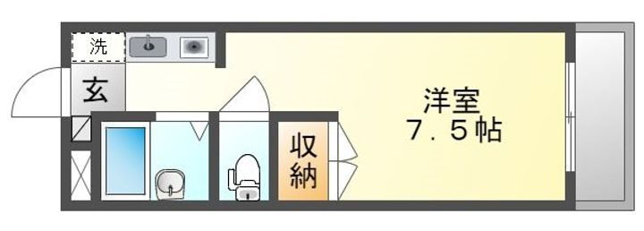 ピアブルークレストⅠ 1階 1K 賃貸物件詳細