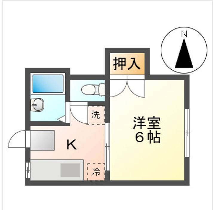 岡山県岡山市中区高島１丁目 高島駅 1DK アパート 賃貸物件詳細