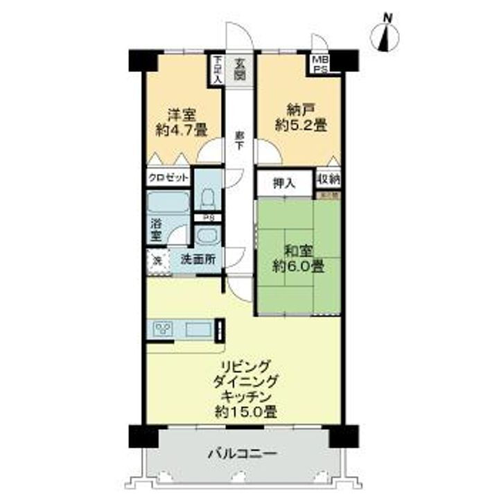 ライオンズマンション野田公園 2階 2SLDK 賃貸物件詳細