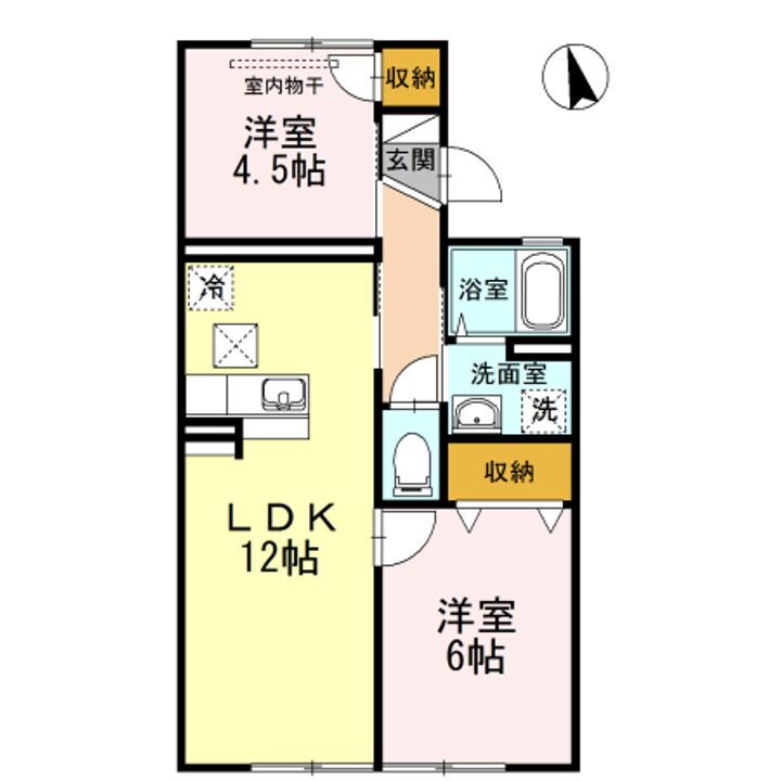 パレーシャル爽 1階 2LDK 賃貸物件詳細