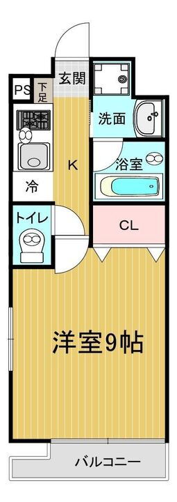 エスト東古松 5階 1K 賃貸物件詳細