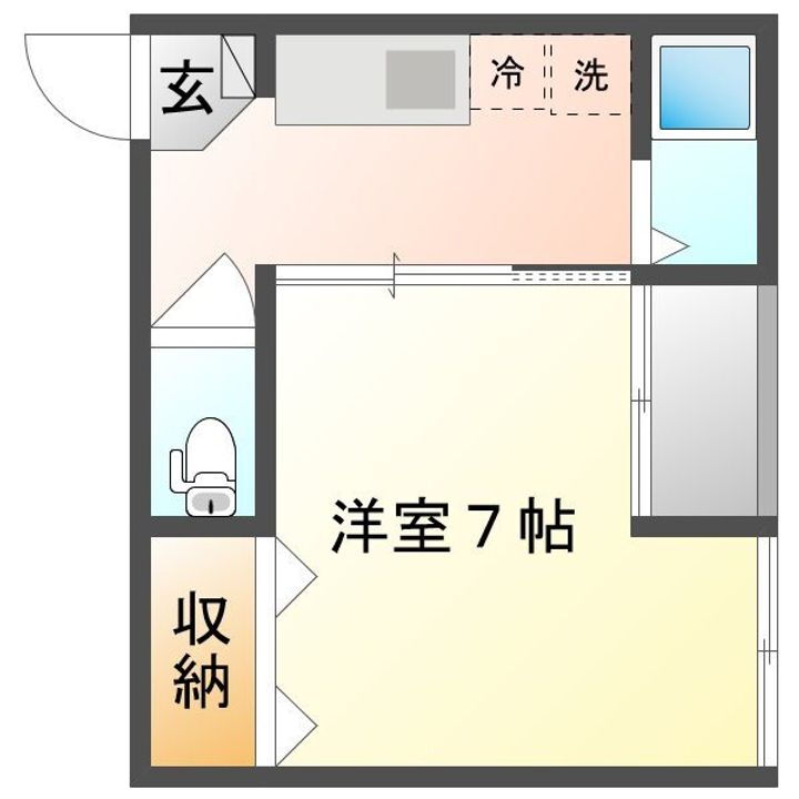 岡山県岡山市北区西古松１丁目 大元駅 1K アパート 賃貸物件詳細