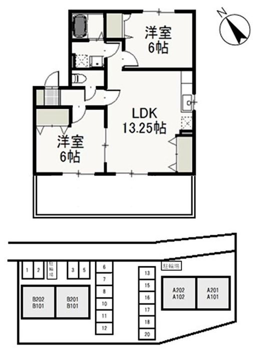 岡山県岡山市東区西大寺新地 西大寺駅 2LDK アパート 賃貸物件詳細