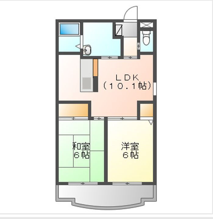 ルネスサンガーデン 3階 2LDK 賃貸物件詳細