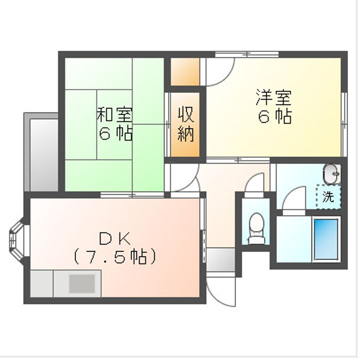 岡山県岡山市東区西大寺新 西大寺駅 2DK アパート 賃貸物件詳細