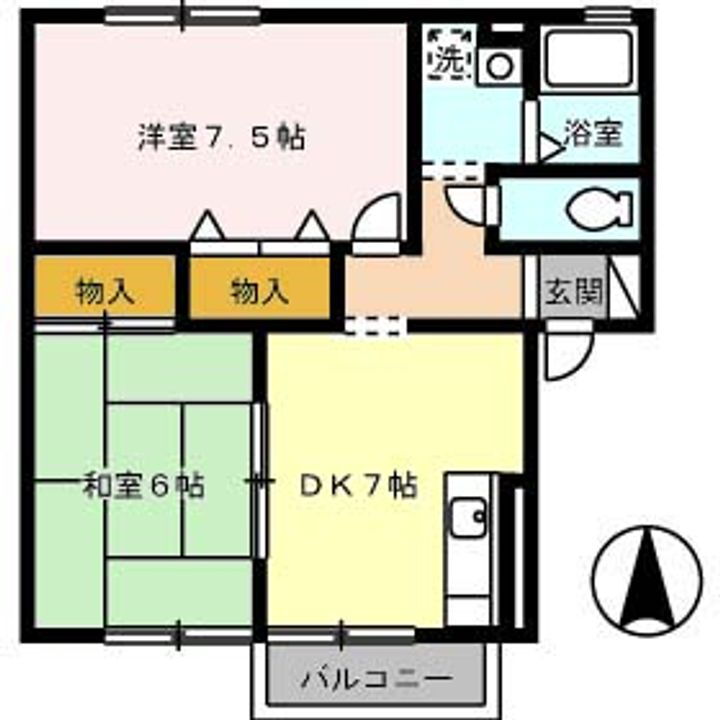 岡山県岡山市北区庭瀬 庭瀬駅 2DK アパート 賃貸物件詳細