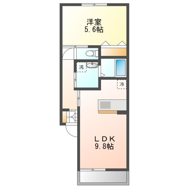 岡山県岡山市北区青江４丁目 清輝橋駅 1LDK アパート 賃貸物件詳細