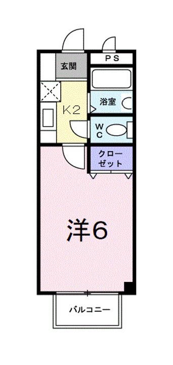 岡山県岡山市北区青江３丁目 清輝橋駅 1K アパート 賃貸物件詳細