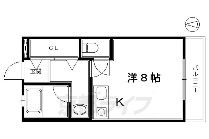 京都府京都市東山区泉涌寺東林町 東福寺駅 1K マンション 賃貸物件詳細