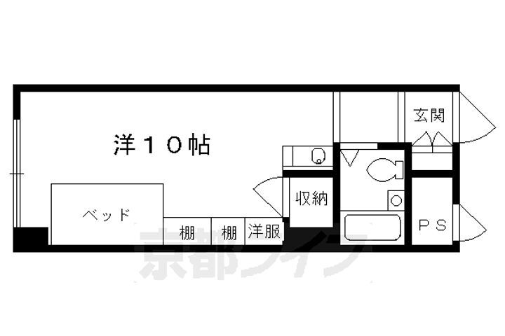 京都府京都市左京区修学院沖殿町 修学院駅 ワンルーム マンション 賃貸物件詳細
