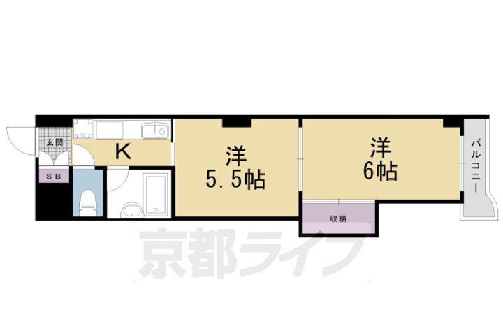 京都府京都市右京区西院西今田町 西院駅 2K マンション 賃貸物件詳細
