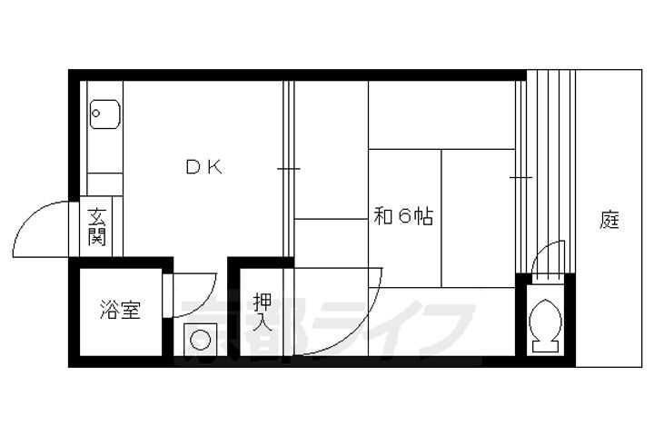 京都府京都市右京区御室小松野町 花園駅 1DK アパート 賃貸物件詳細