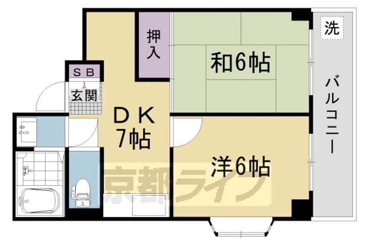 京都府京都市右京区梅津前田町 松尾大社駅 2DK マンション 賃貸物件詳細