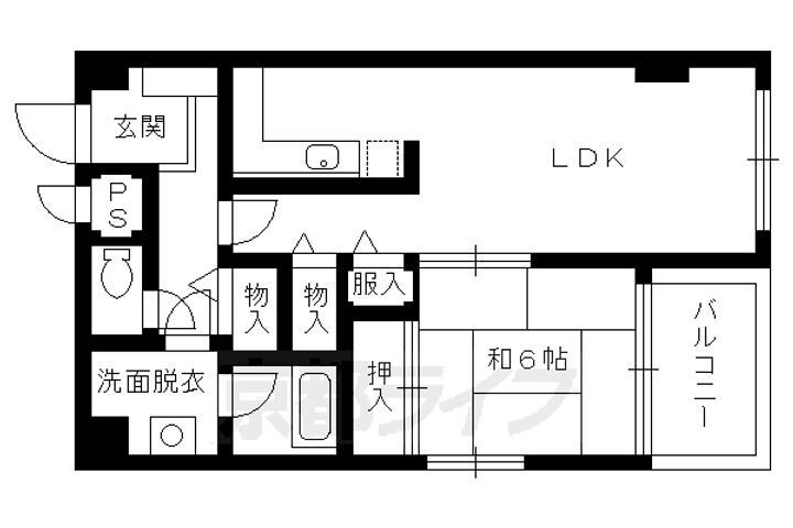 京都府京都市中京区西ノ京下合町 西院駅 1LDK マンション 賃貸物件詳細