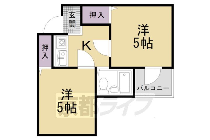 京都府京都市右京区西院六反田町 西京極駅 2K マンション 賃貸物件詳細