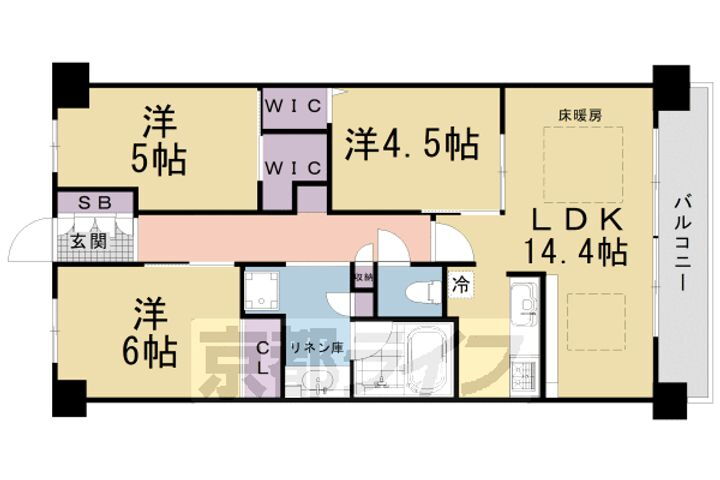 京都府京都市南区唐橋平垣町 西大路駅 3LDK マンション 賃貸物件詳細