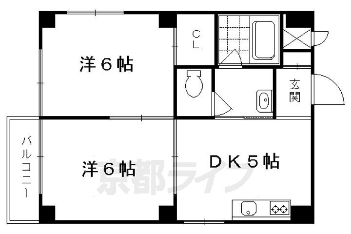 京都府京都市南区吉祥院石原町 上鳥羽口駅 2DK マンション 賃貸物件詳細