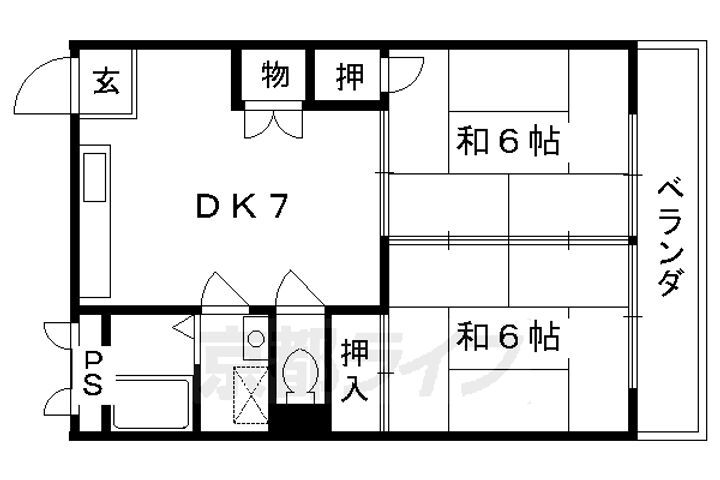 京都府京都市下京区西七条北月読町 西大路駅 2DK マンション 賃貸物件詳細