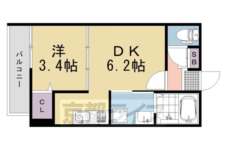 京都府京都市南区久世上久世町 桂川駅 1DK アパート 賃貸物件詳細