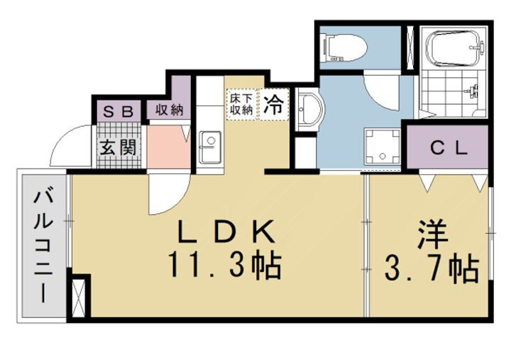 滋賀県大津市平津１丁目 賃貸アパート