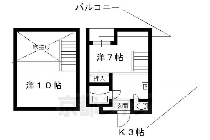 京都府京都市右京区常盤西町 花園駅 2K マンション 賃貸物件詳細