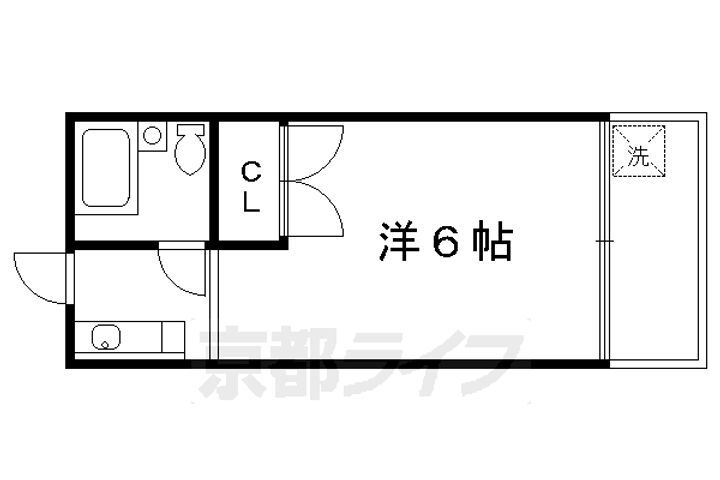 京都府京都市右京区西院日照町 西院駅 1K マンション 賃貸物件詳細